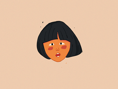 asian girl asian character child cute girl illustration kid ui