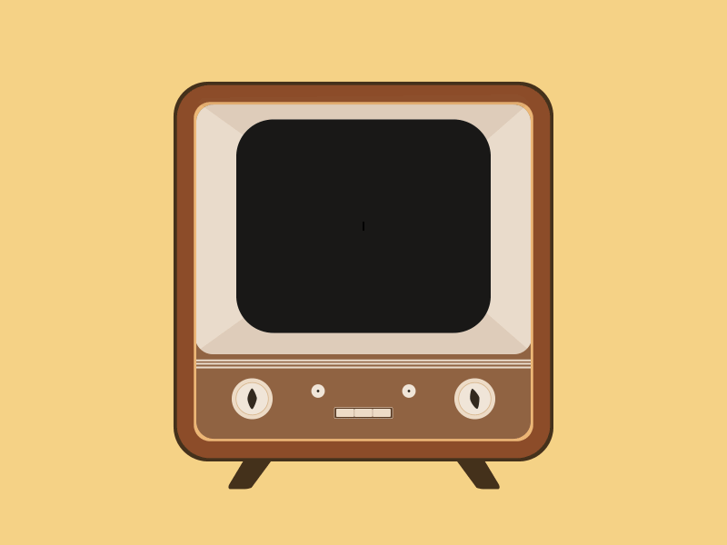 Old TV animation motion graphics vector