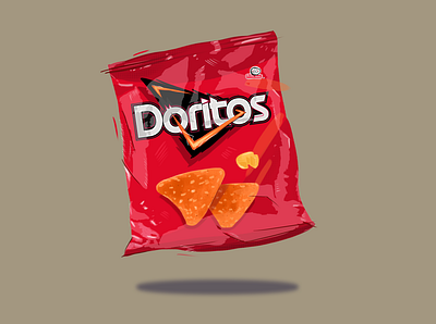 Doritos Snack Bag design doritos illustration painting