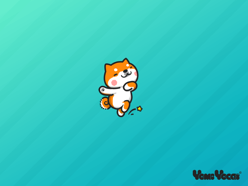 Super Happy cat comic cute emoji kitty shiba yomiyocai