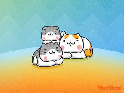 Warm Hands cat comic cute illustration kitty warm yomiyocai