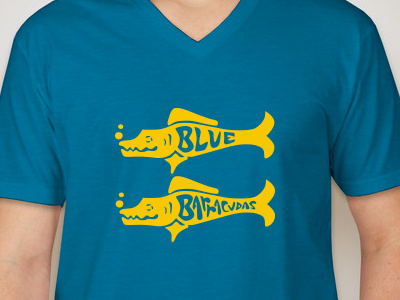 (Team) Blue Barracudas barracudas blue shirt tshirt