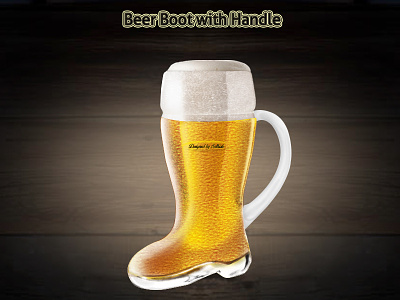 BeerBoot with Handle PSD mockup design beer boot bottle design download free mockup photoshop psd template ui ux