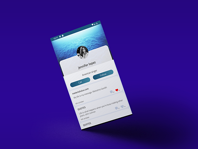 Ocean Profile android app android app design android app development app create account design java kit profile profile design ui ux xml