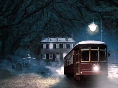 Ghost Tour art design illustration photo manipulation photoshop