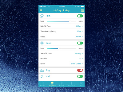 DailyUI #007 - Settings app dailyui ios mobile settings