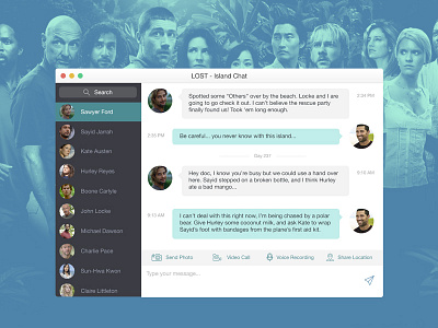 DailyUI #013 - Direct Messaging app application chat communication dailyui desktop messaging