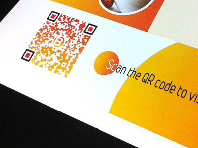 QR Code Fun brochure orange qr code