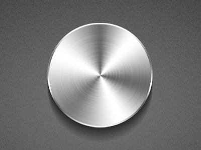 Brushed Steel Button button design interface photoshop ui