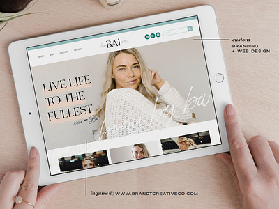 Chic Website Design for Wellness Coach