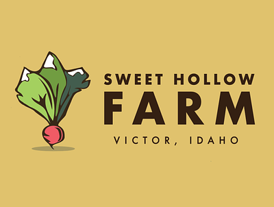 Sweet Hollow 2 beet farm farm logo idaho radish
