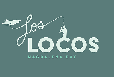 Los Locos fishing fly fishing logo marlin