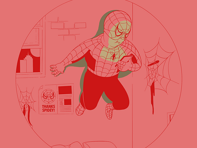 Spider-Man: Stays at Home comic book comics graphic design illustration illustrator photoshop procreate spiderman