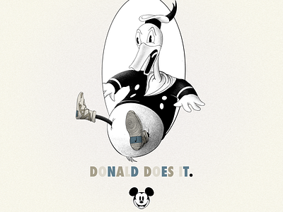 Donald Does It branding disney graphic design illustration illustrator nike photoshop procreate typogaphy