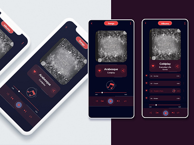 Daily UI 09 - Music player app appdesign daily ui dailyui icons music ui uidesign