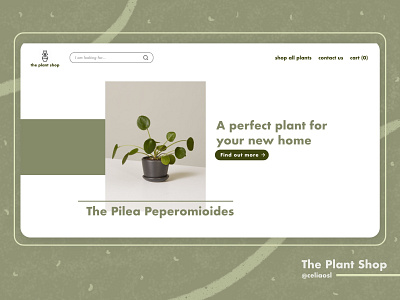 UI/UX Design Plant Shop adobexd dailyui design plants ui ui design uiux website website concept