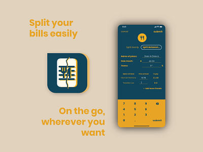 App Icon for Split Bill App #DailyUI 05