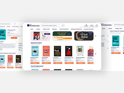 Redesigning Books Kinokuniya Singapore adobe xd adobexd app app design books design kinokuniya redesign redesign concept redesign tuesday redesigned ui uiux website website design