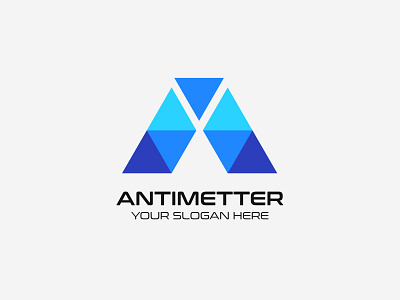 ANTIMETTER LOGO | A Letter Logo