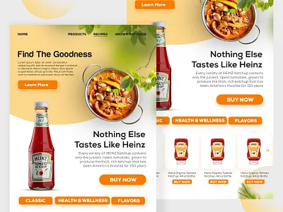 Heinz Website UI Redesigner branding design heinz redesigned ui ui deisgn ui design website website redesigned wrodpress