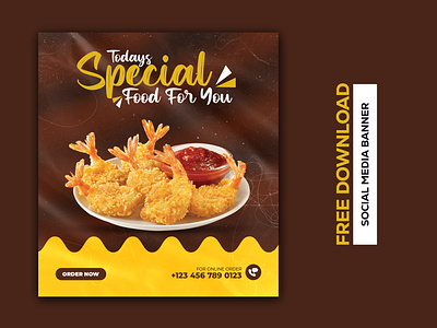 Food Social Media Banner Templates banner banners design food food banner food web banner gadgets illustration responsive social social media banner social media banner images typography