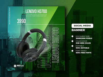 Earphone Social Media Banner | Web Banner Templates banner banners branding design facebook post templates gadgets music banner shopify shopify banner shopify store shopify template social media banner social media banner images web design webdesign