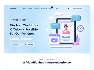 Landing page | Home Page 3d animation branding clinic graphic design home page homepage landing page landingpage logo medical medical banner minimal motion graphics social media banner ui ui design web design website design website ui