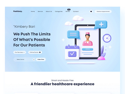 Landing page | Home Page 3d animation branding clinic graphic design home page homepage landing page landingpage logo medical medical banner minimal motion graphics social media banner ui ui design web design website design website ui