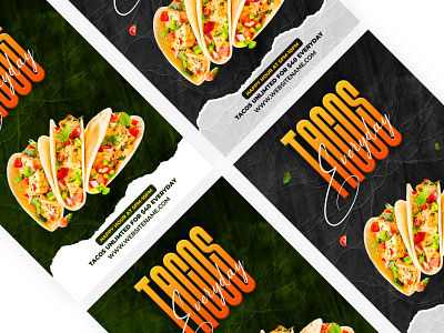 Food Social Media Post Templates I Social Media Banner