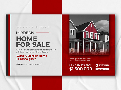 Real Estate Banner | Web Banner Shopify Banner banner banners branding cover design design facebook cover facebook cover template illustration instagram ads logo shopify shopify banner social social media banner typography ui ui design web banner wordpress banner