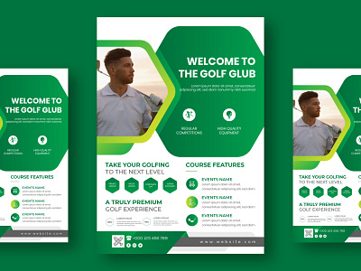 Golf Tournament Flyers business flyer corporate flyer flyer design flyer design mockup flyer template modern flyer