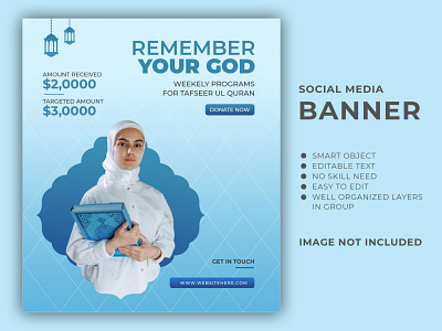 Ramadan Social Media Banner Template
