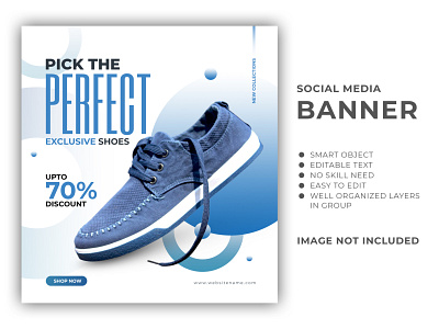 Shoes Social Media Banner Template ads banner ads design banner template facebook banner instagram banner shoe banner shoes banner social media banner web banner website banner