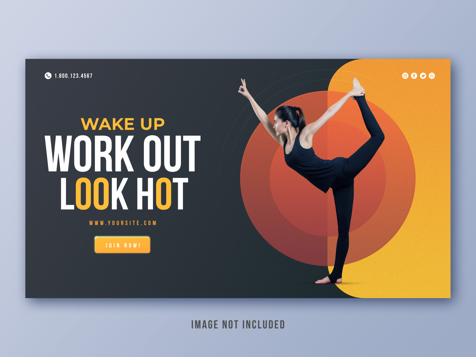 Yoga Fitness Web Banner Template By Rebrandoo On Dribbble