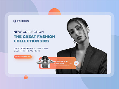 Modern Landing Page Design banner cover cover design fashion ui fashion website header header design landing page ui ui design web banner website ui