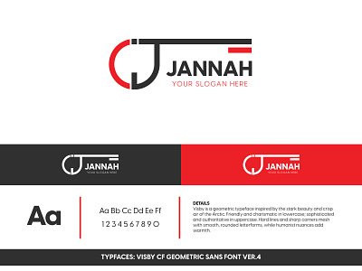 LOGO DESIGN FOR JANNAH banner banners branding gadgets illustration logo social social media banner typography vector
