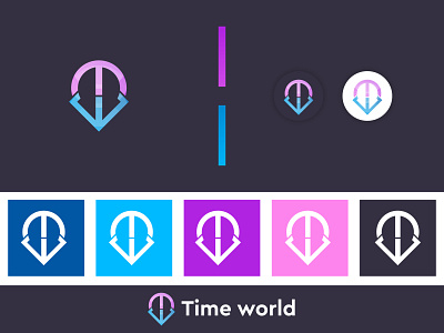 Time World Logo Design | TW Letter Logo