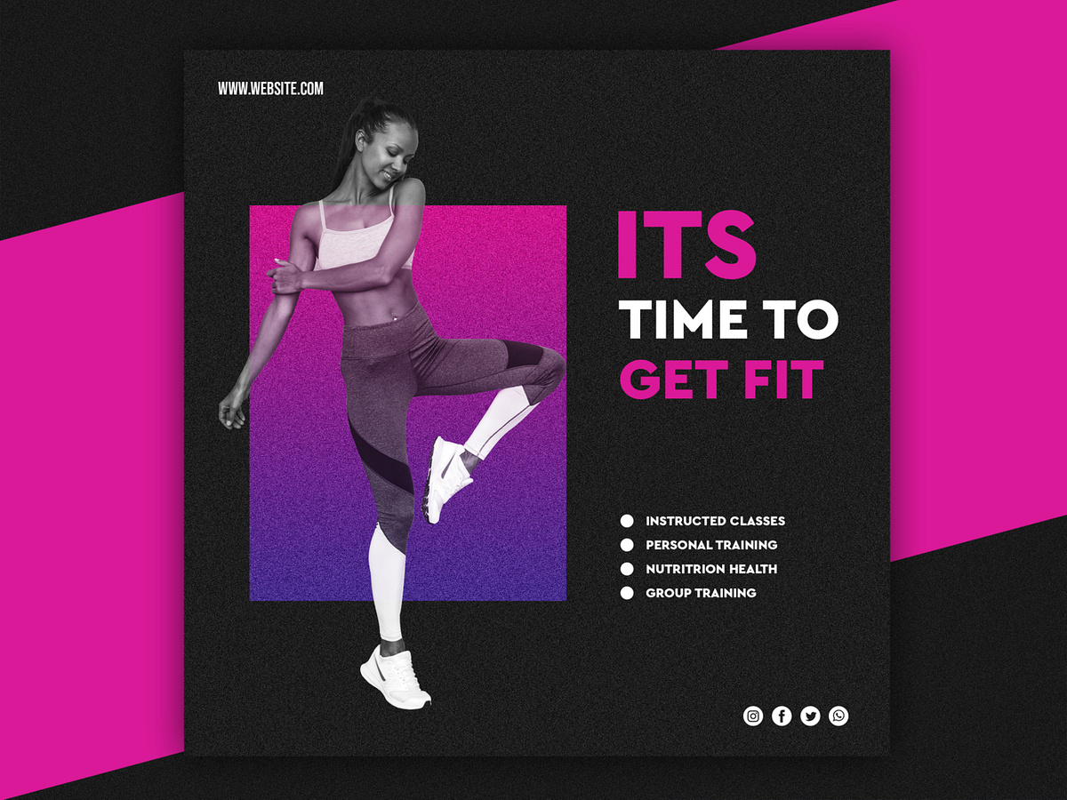 Gym Banner Design By Rebrandoo On Dribbble