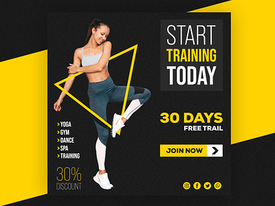 Gym Banner Designs Themes Templates And Downloadable Graphic Elements On Dribbble