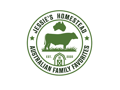 jessie farm design hand drawn logo modern logo retro vector vitange