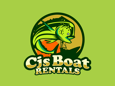 boat rental design icon illustration modern art