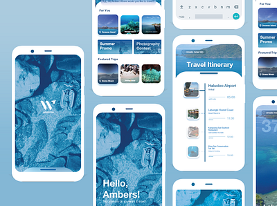 Travel Mobile Interface "Wisatakita" design graphic design mobile app travel app ui ux