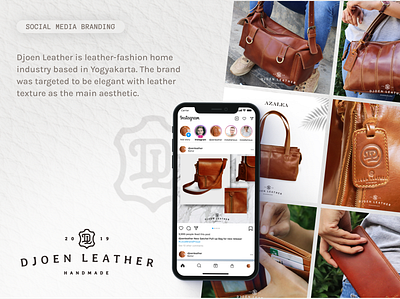 Djoen Leather Social Media Design branding design digital imaging graphic design photography photoshop social media branding