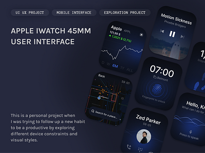 Smartwatch User Interface Design design figma smartwatch ui ui ux user interface