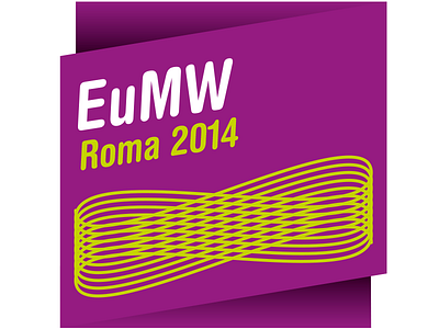 Eumw Roma 2014 brand graphic design identity logo
