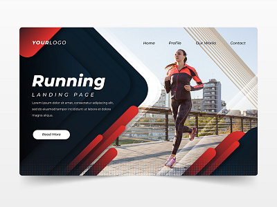 sportz landing page design in mordern look