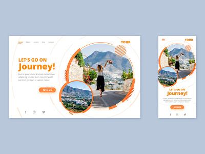 lets go journey landing page template