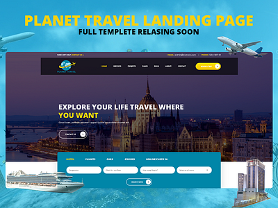 Trevel Trip booking concept Landing Page