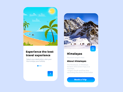 Travel Booking App Concept 2020 app redesign banner booking landing media photoshop redesign template voice