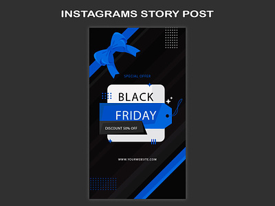 Black Friday Sale instagram Story post black friday illustrator instagram media photoshop post sale social story template